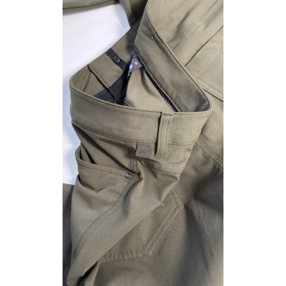 Lululemon Mens Pants Olive Green Size 32 Commission Slim Fit Golf  Commuter - Picture 6 of 8